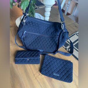3 pc Navy Vera Bradley excellent condition